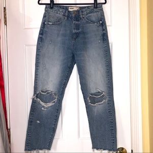 Garage Ripped Mom Jeans